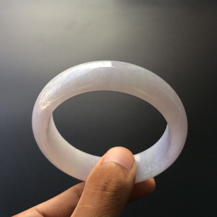(超值推荐)糯冰种淡紫罗兰手镯(57.5mm)