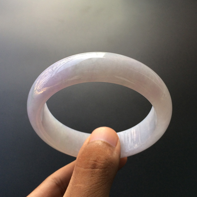 (超值推荐)糯冰种淡紫罗兰手镯(57.5mm)