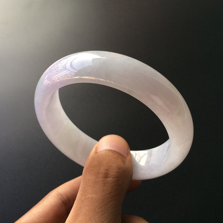 (超值推荐)糯冰种淡紫罗兰手镯(57.5mm)