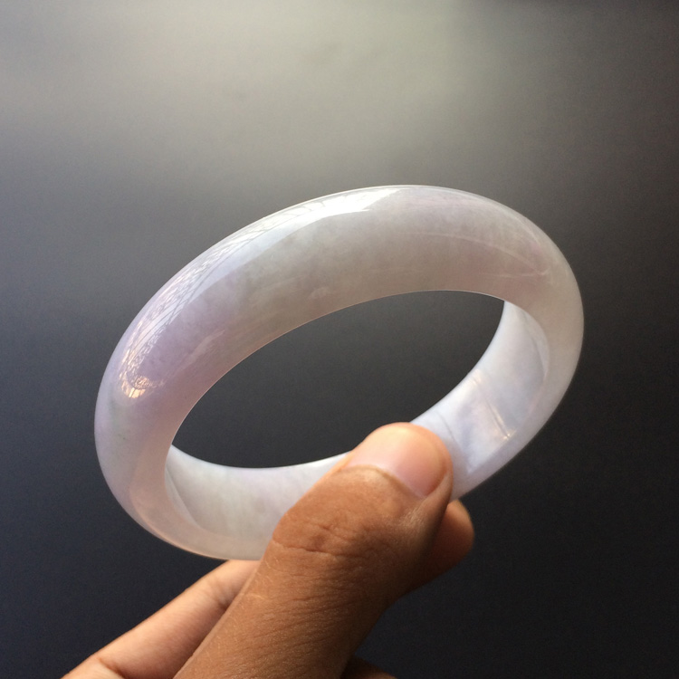 (超值推荐)糯冰种淡紫罗兰手镯(57.5mm)