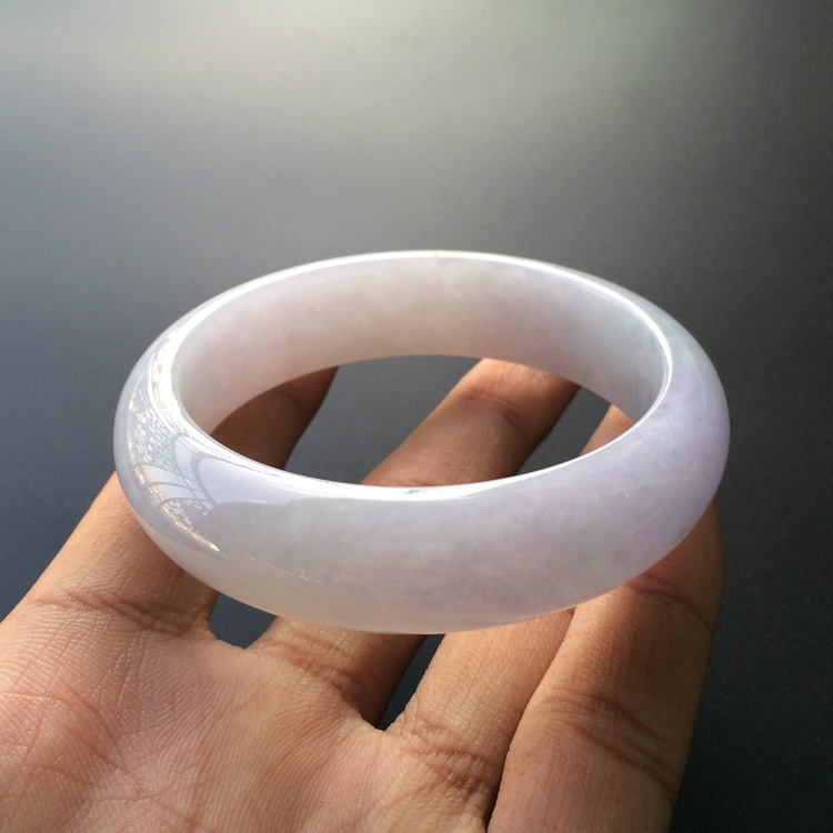 (超值推荐)糯冰种淡紫罗兰手镯(57.5mm)