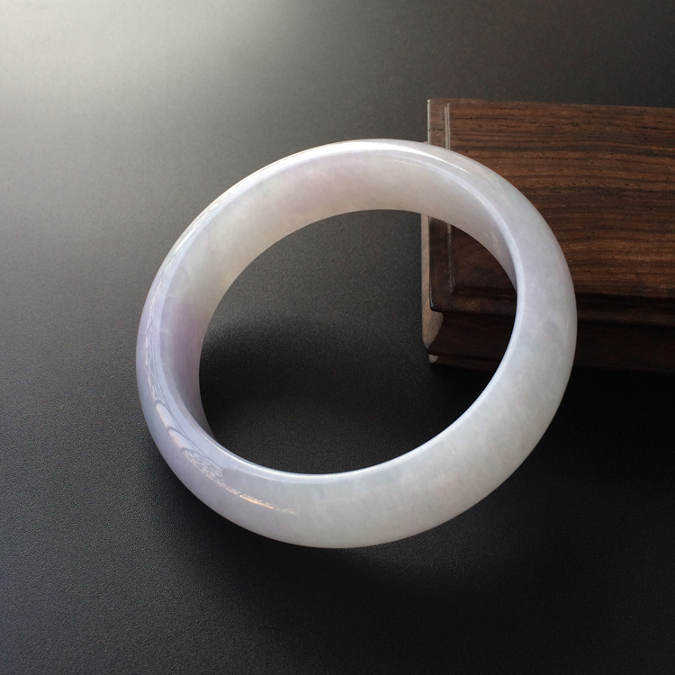 (超值推荐)糯冰种淡紫罗兰手镯(57.5mm)