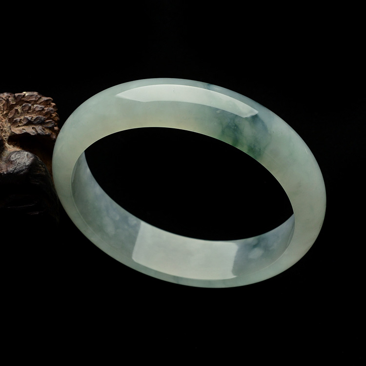 糯冰种你飘花手镯（59.2mm ）