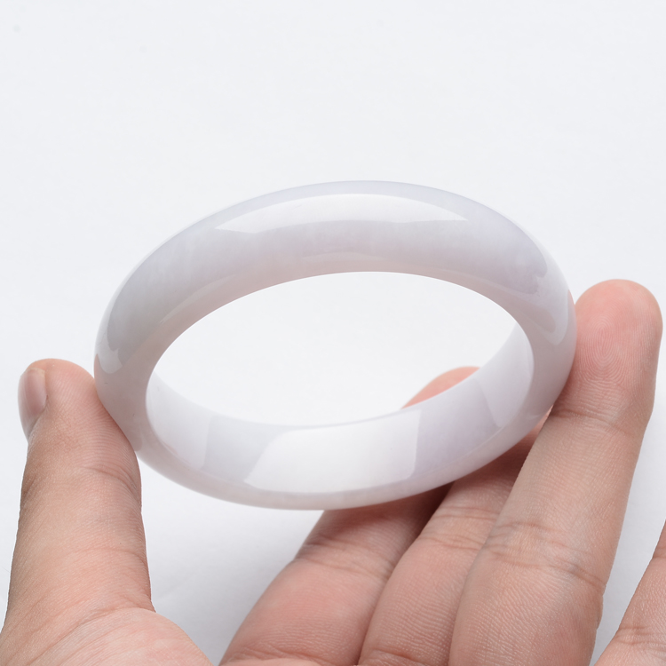 (超值推荐)糯冰种淡紫罗兰手镯(54.8mm)