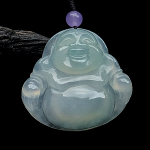 糯冰种晴水玉佛挂件