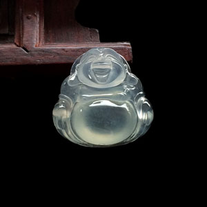 （超值推荐）冰种淡晴水玉佛挂件
