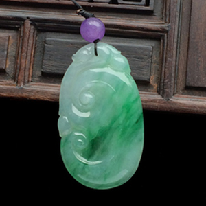 （超值推荐）糯冰种飘翠如意挂件