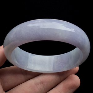 糯冰种紫罗兰手镯（58.7mm）