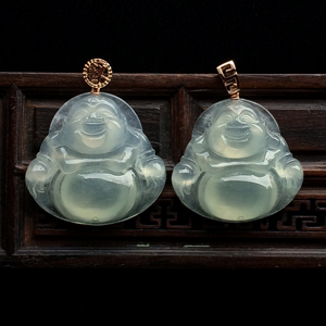 冰种晴水玉佛挂件（单价）
