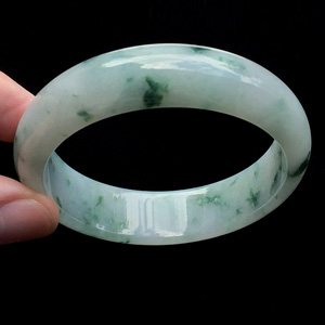 糯冰种飘花手镯（57.8mm）
