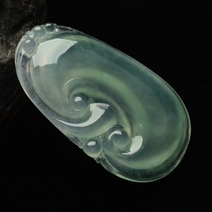 冰种晴水如意挂件