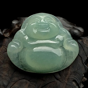 冰种晴水玉佛挂件