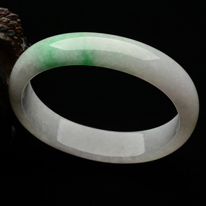 （超值推荐）糯冰种飘花贵妃镯（54mm-45.3mm）