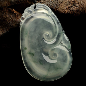 （超值推荐）冰种飘花如意挂件