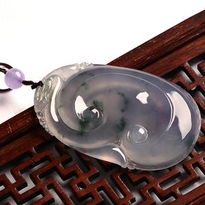 （超值推荐）冰种紫罗兰飘花如意挂件