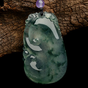 （超值推荐）冰玻种飘花如意挂件