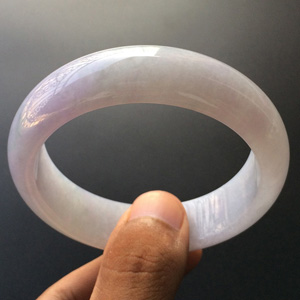 (超值推荐)糯冰种淡紫罗兰手镯(57.5mm)