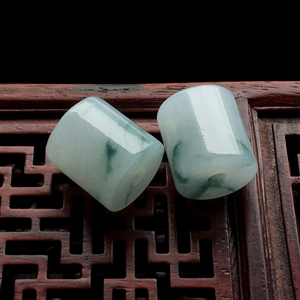 (超值推荐)糯冰种飘花路路通挂件(一对)
