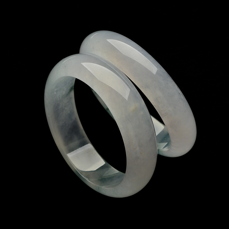 （超值推荐）冰种飘花手镯（一对）（58.2mm,60mm）