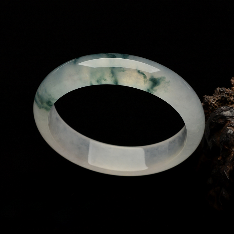 （超值推荐）冰种飘花手镯（一对）（58.2mm,60mm）