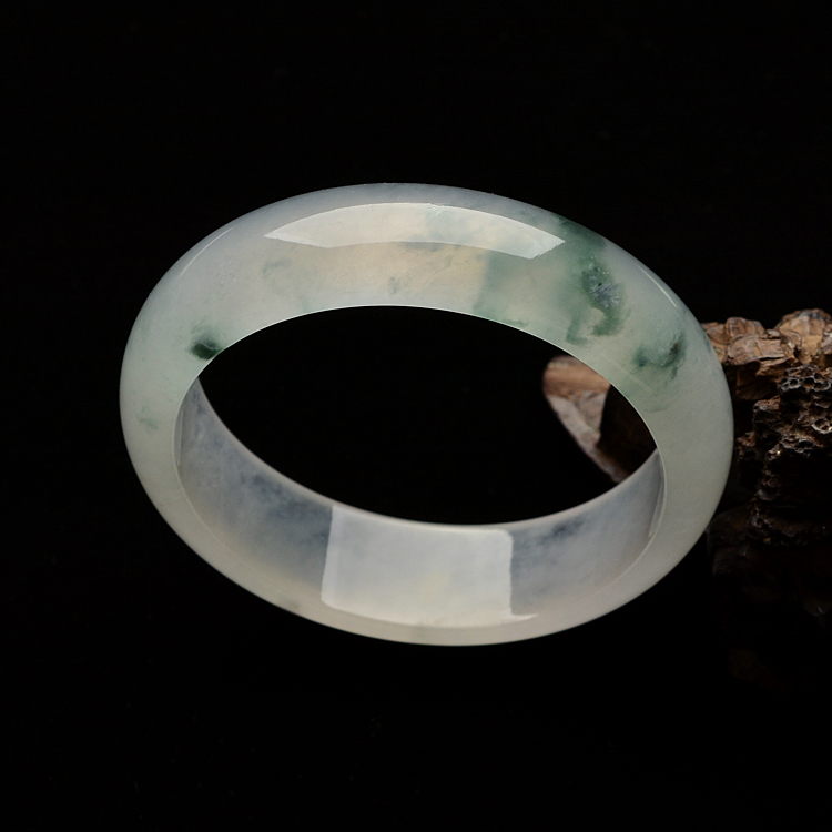 （超值推荐）冰种飘花手镯（一对）（58.2mm,60mm）