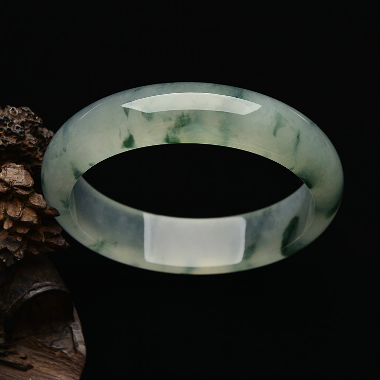 （超值推荐）冰种飘花手镯（58.5mm）