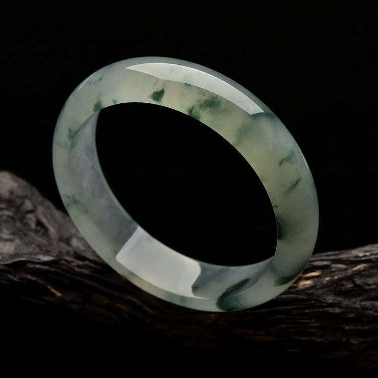 （超值推荐）冰种飘花手镯（58.5mm）