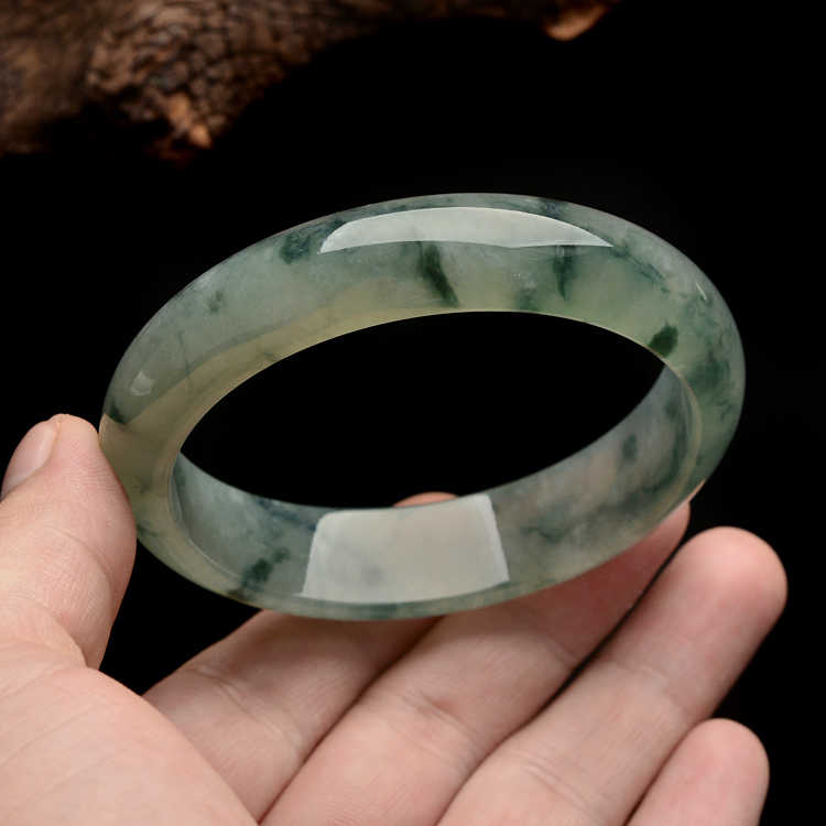 （超值推荐）冰种飘花手镯（59mm）