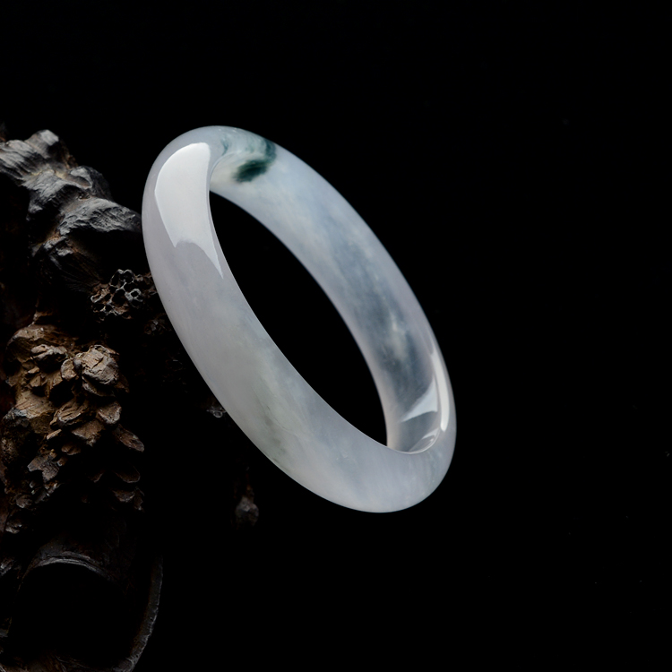 （超值推荐）冰种飘花贵妃镯（52mm-46mm）