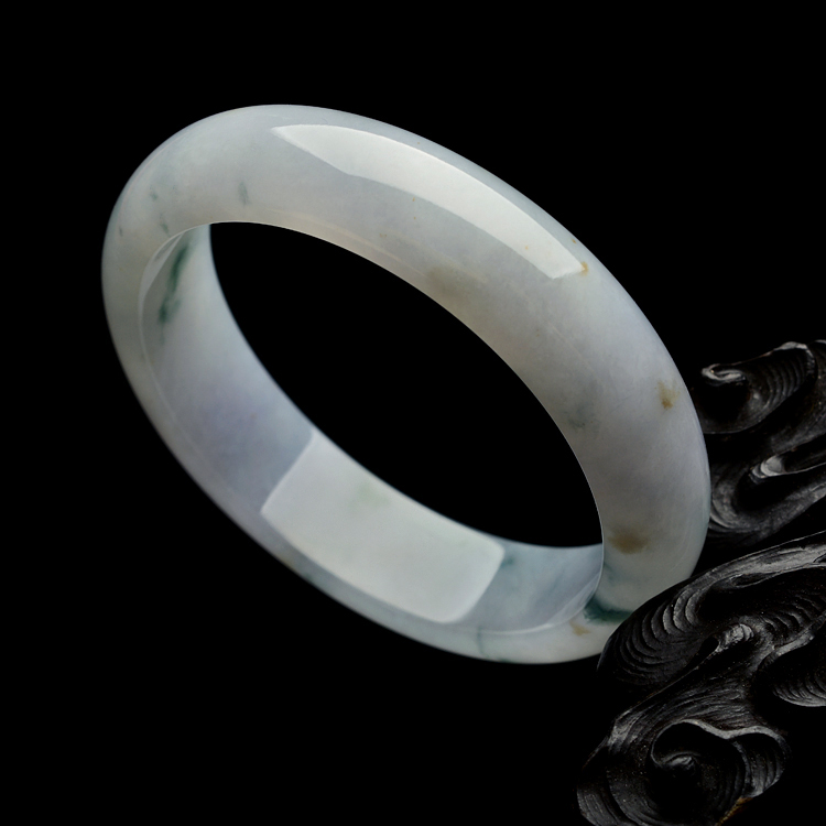 糯冰种飘花手镯(58mm)