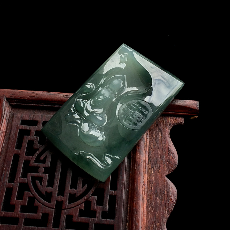 （超值推荐）糯冰种飘花禅悟挂件