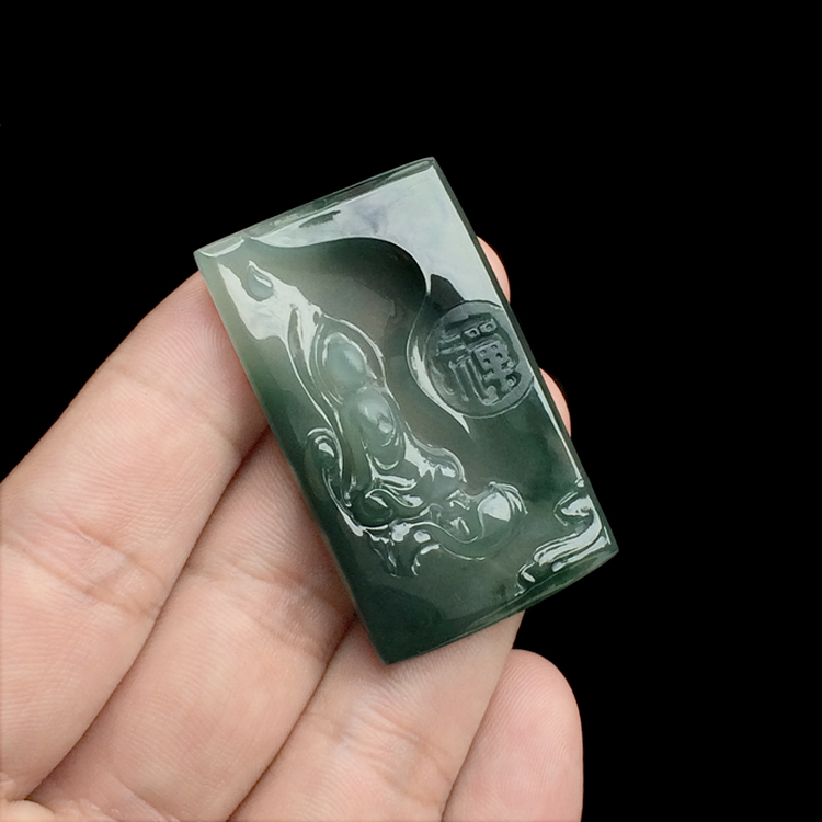 （超值推荐）糯冰种飘花禅悟挂件