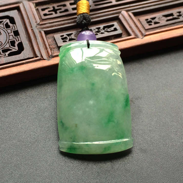 (超值推荐)糯冰种飘翠节节高挂件