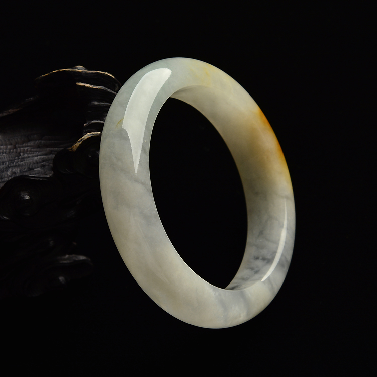 （超值推荐）糯冰种黄翡手镯（55mm）