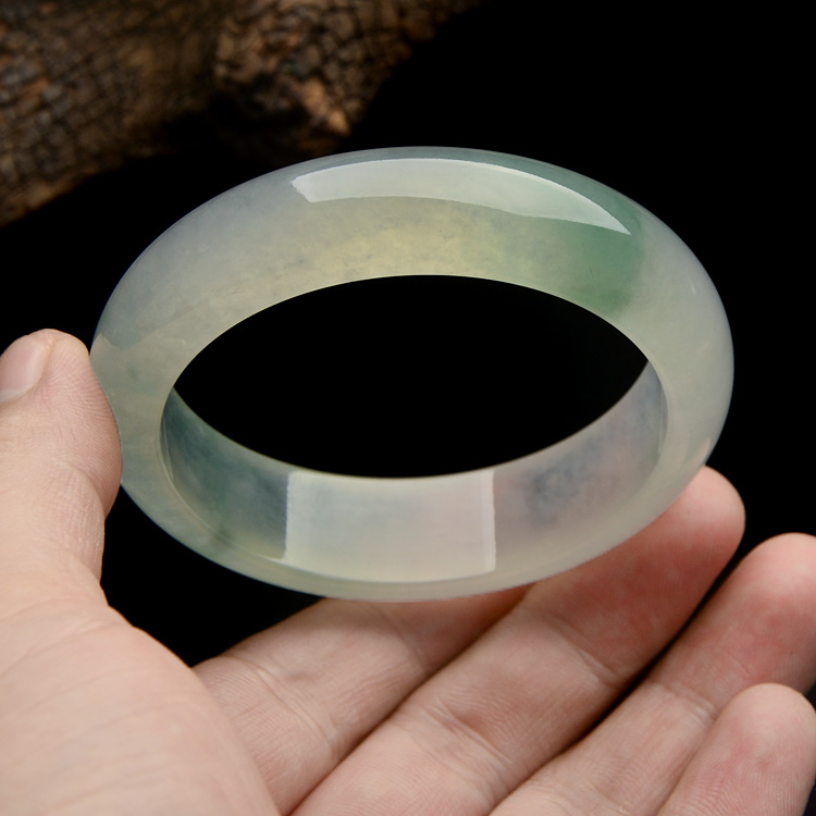 （超值推荐）冰种飘花手镯（54.6mm）