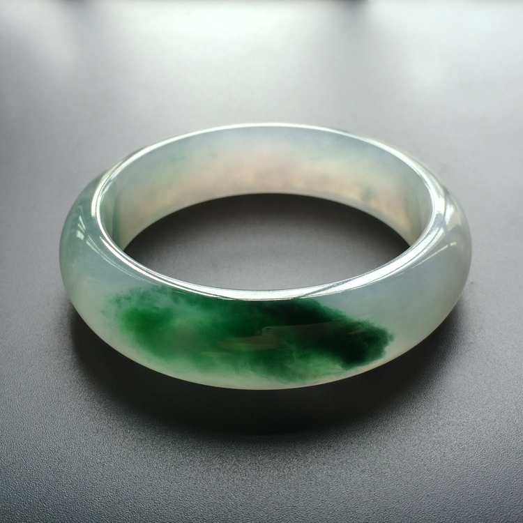 冰种飘阳绿手镯(56.8mm)