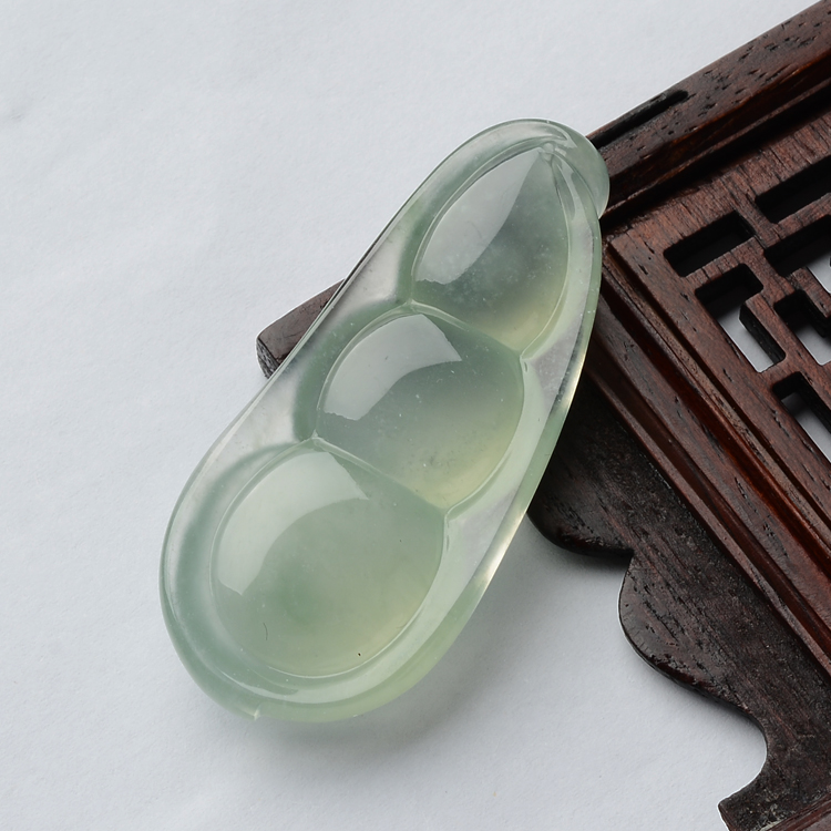 (超值推荐)冰种晴水福豆挂件
