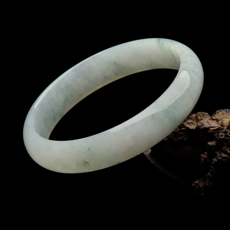 （超值推荐）糯冰种飘花手镯（57.8mm）