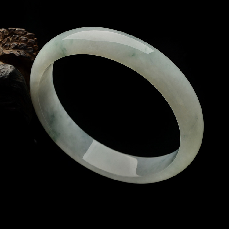 （超值推荐）糯冰种飘花手镯（57.8mm）