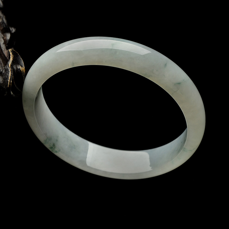 （超值推荐）糯冰种飘花手镯（57.8mm）