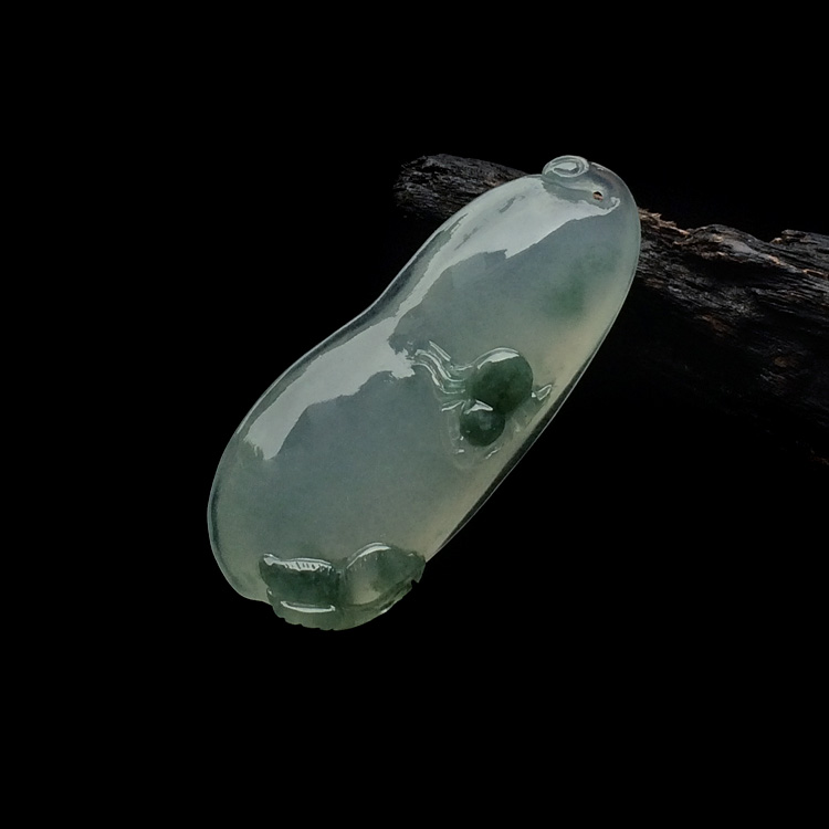 （超值推荐）冰种飘花四季豆挂件