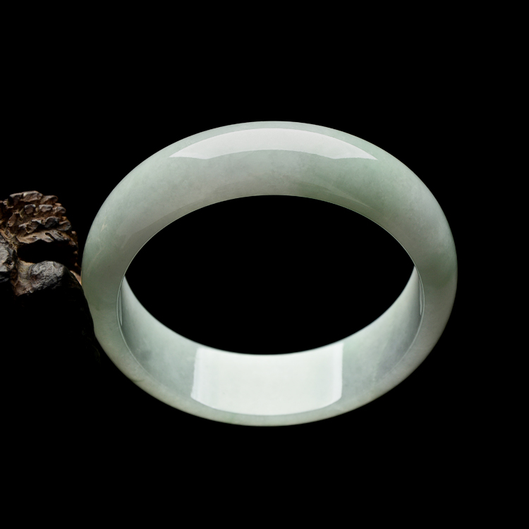 糯冰种晴水手镯（58.4mm）