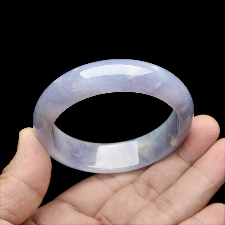 (超值推荐)糯冰种紫罗兰手镯（58.6mm）