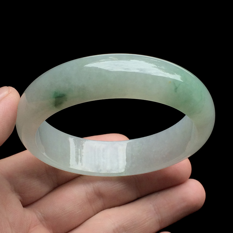 糯冰种飘花手镯（57.8mm）