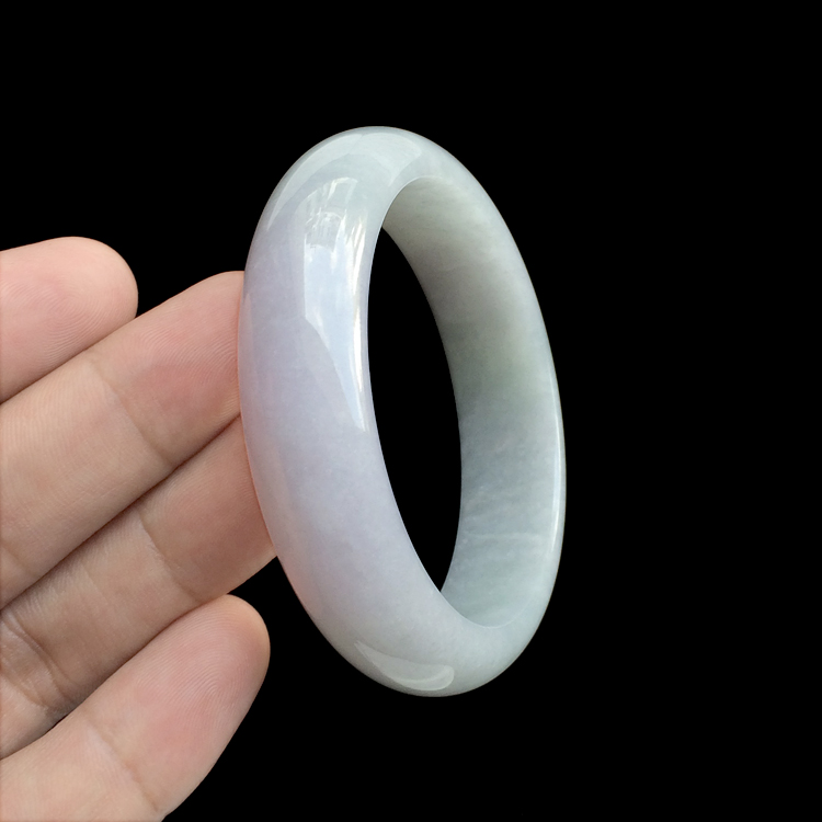 糯冰种晴水紫罗兰手镯（60.8mm）