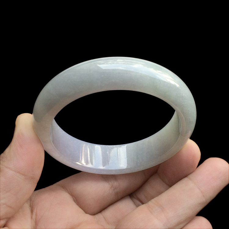 糯冰种晴水紫罗兰手镯（60.8mm）