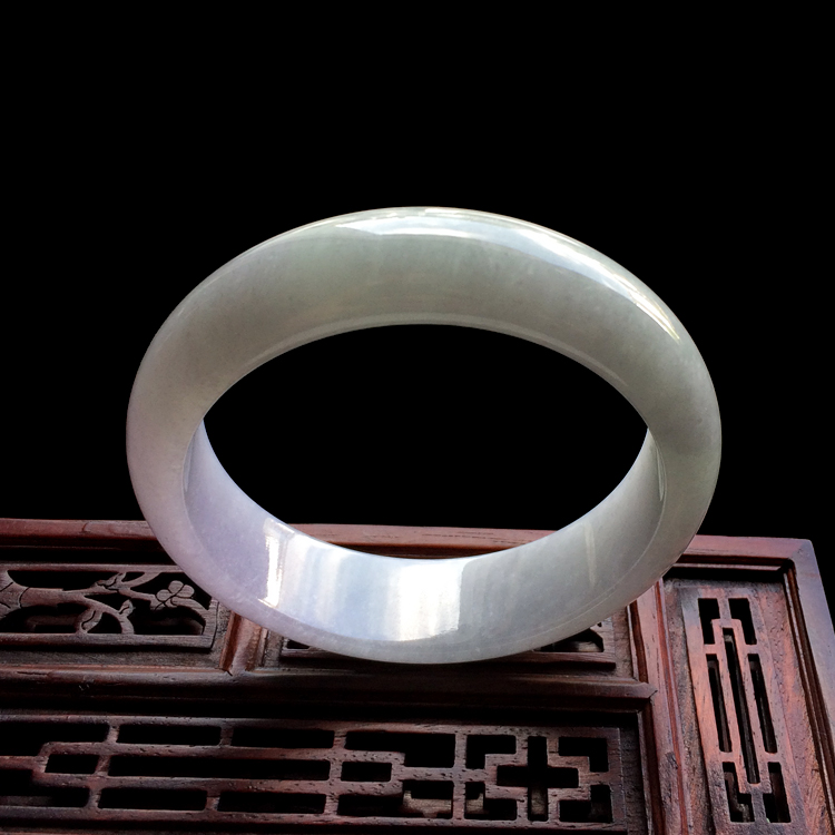 糯冰种晴水紫罗兰手镯（60.8mm）