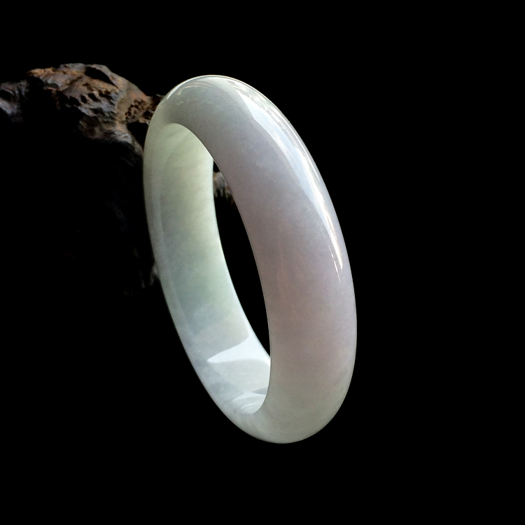 糯冰种晴水紫罗兰手镯（60.8mm）
