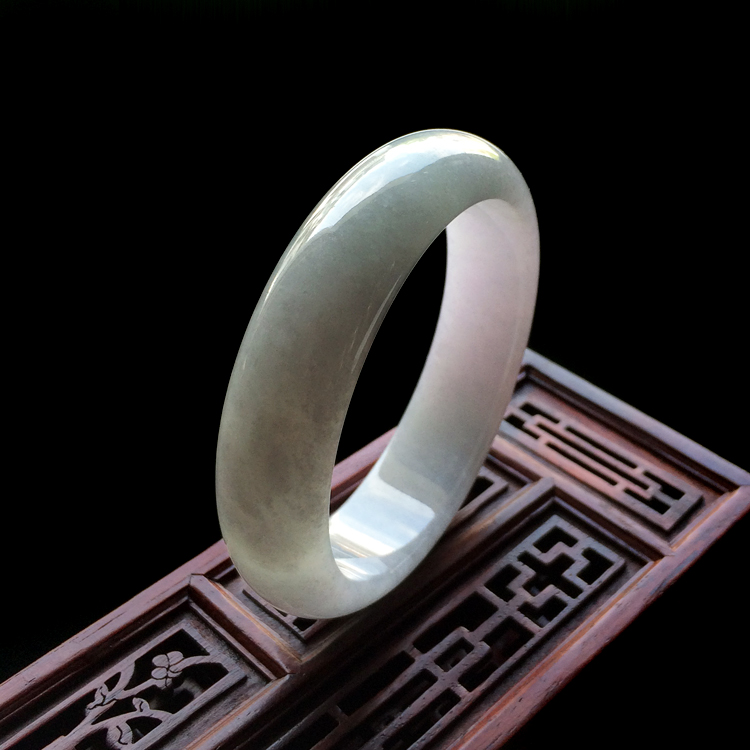 糯冰种晴水紫罗兰手镯（60.8mm）