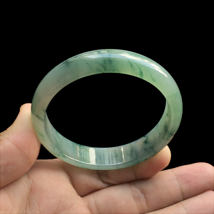 糯冰种飘花手镯（61.1mm）